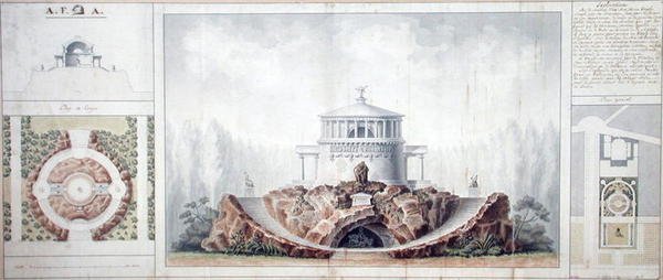 Le Temple de la Vertu - French School