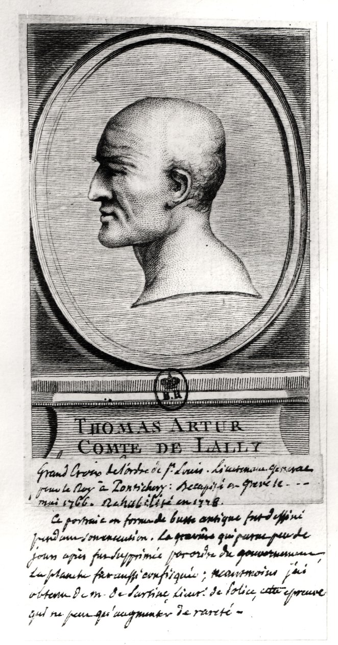Thomas Arthur (1702-66) Comte de Lally, c.1766 - French School