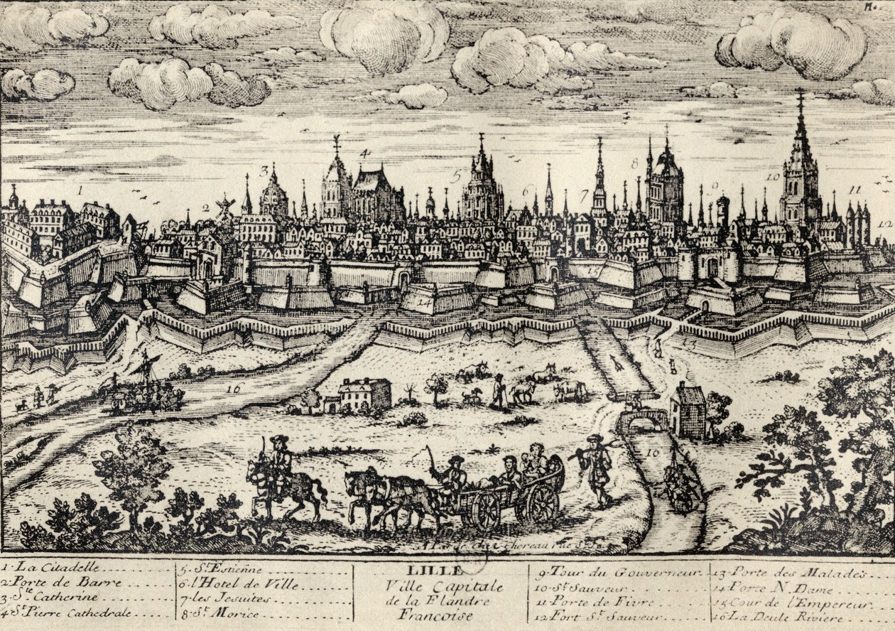 Vue de Lille c.1670, de 