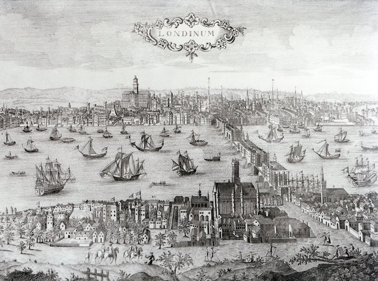 Vue de Londres - French School