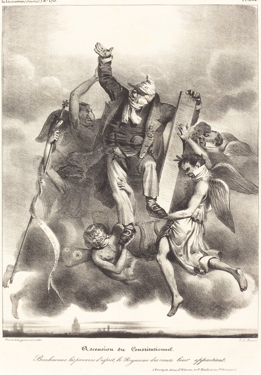Ascension du Constitutionnel - French 19th Century