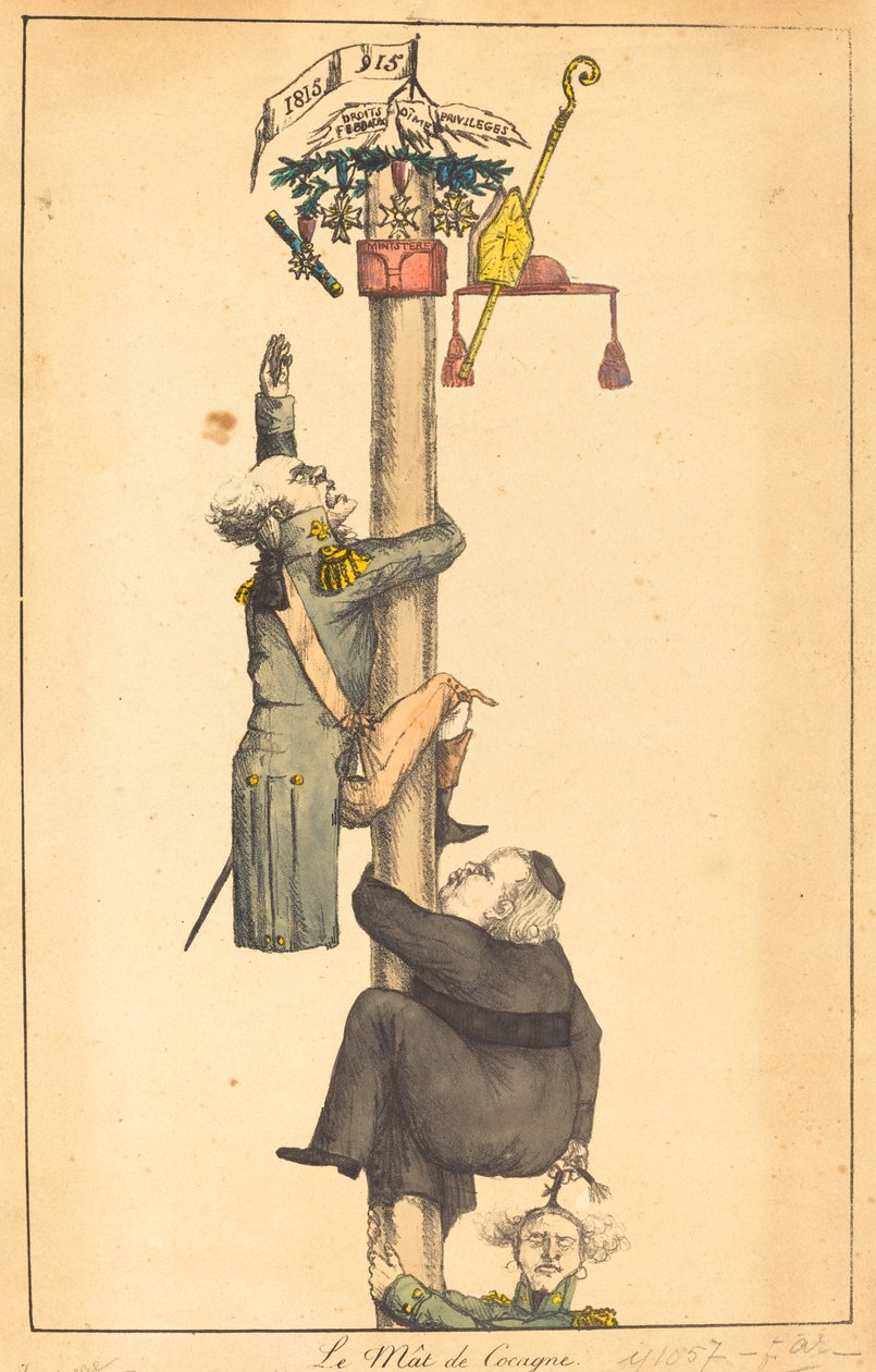 Le mât de cocagne - French 19th Century