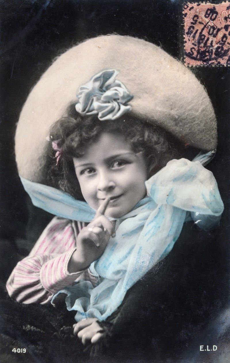 Carte postale française datée d