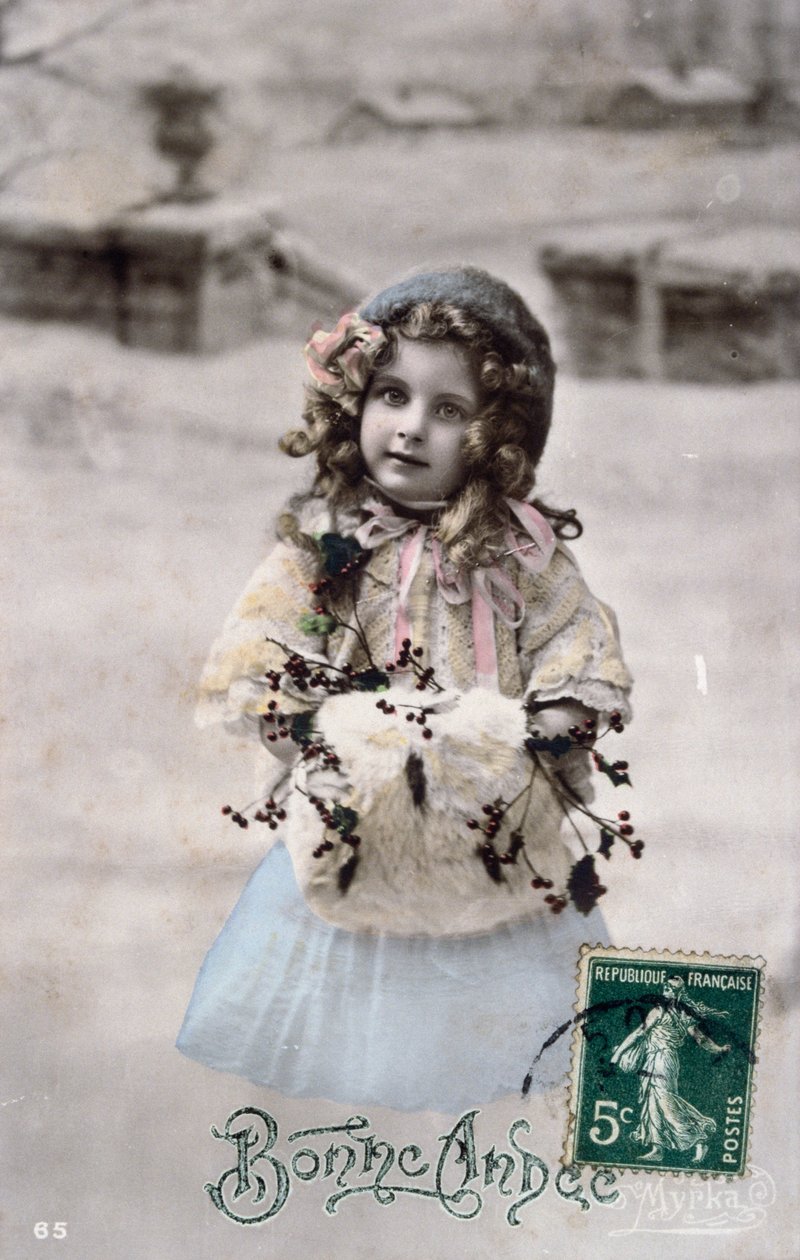 Carte postale française datée d