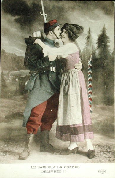 Un baiser pour la France libérée - French School