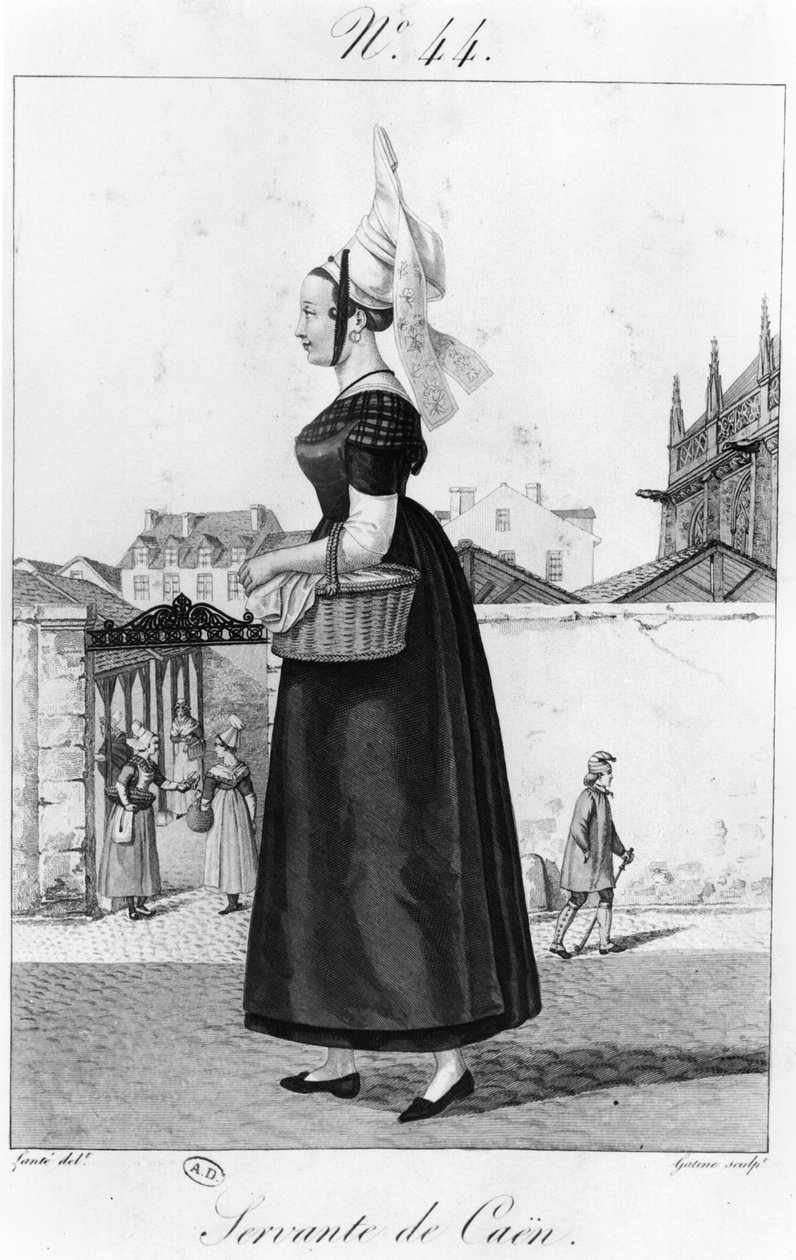 Une servante de Caen, c.1820-30 - French School