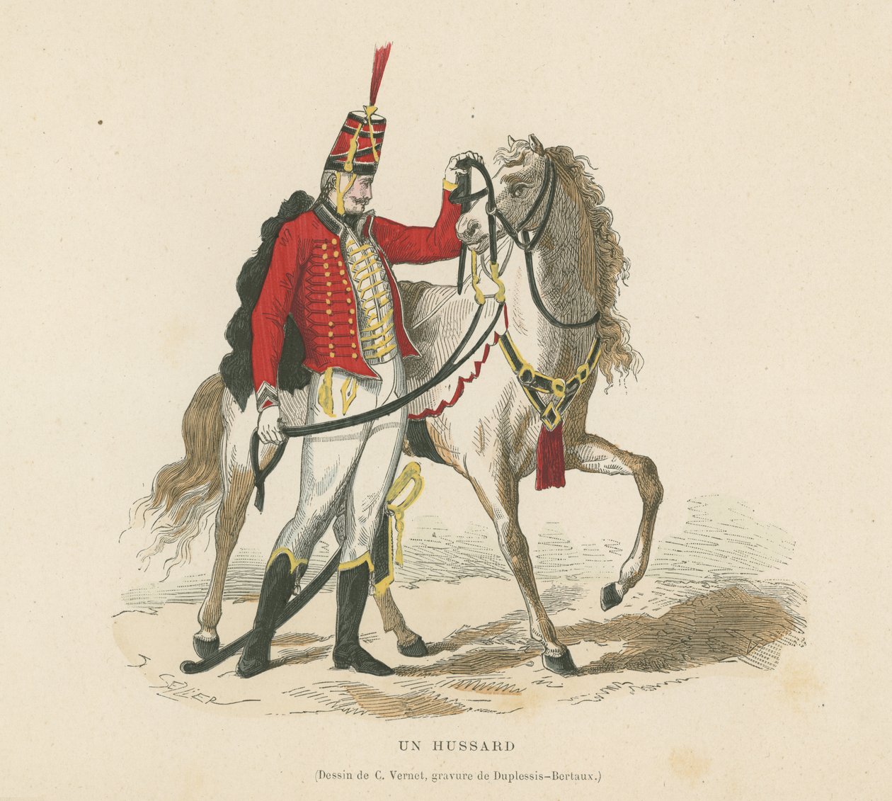 Un hussard - French School