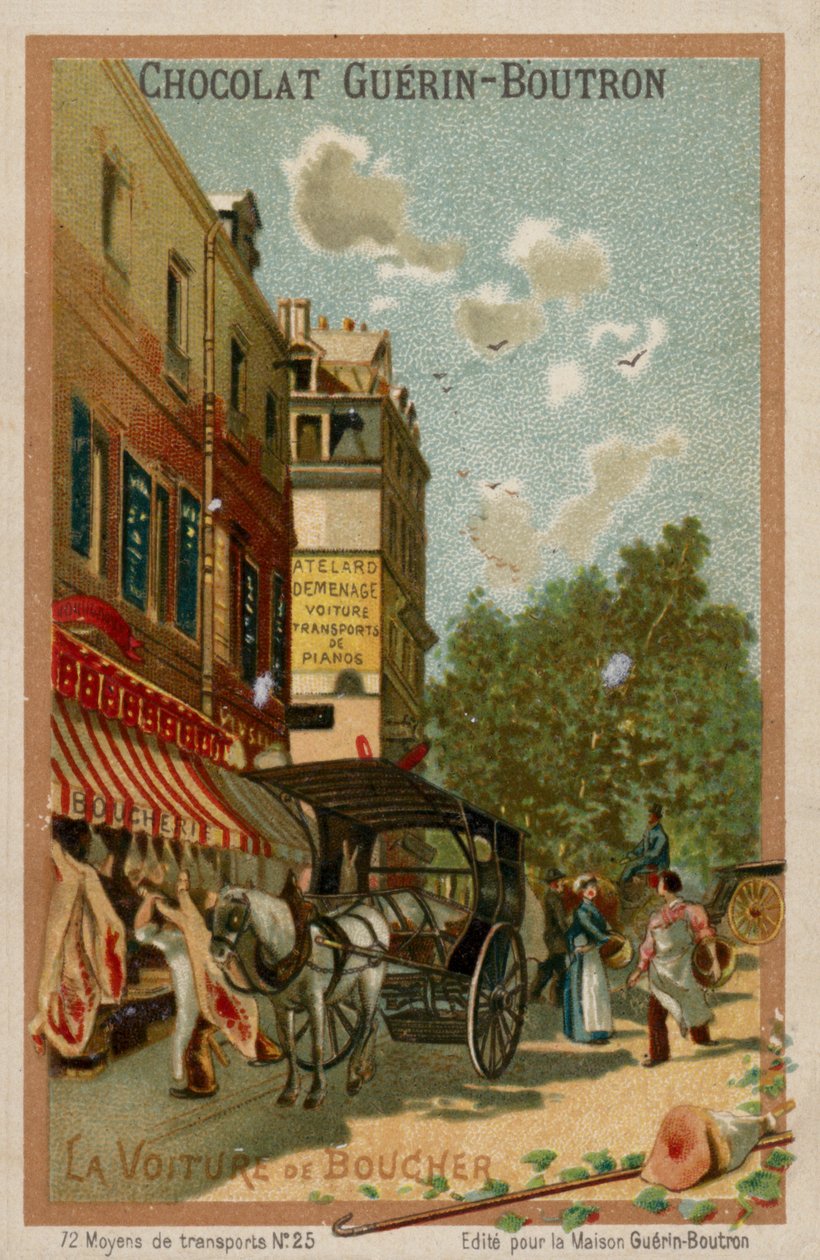 Chariot du boucher - French School