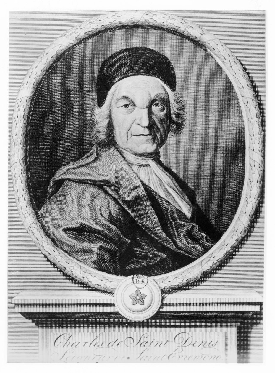 Charles de Saint-Évremond (gravure) - French School