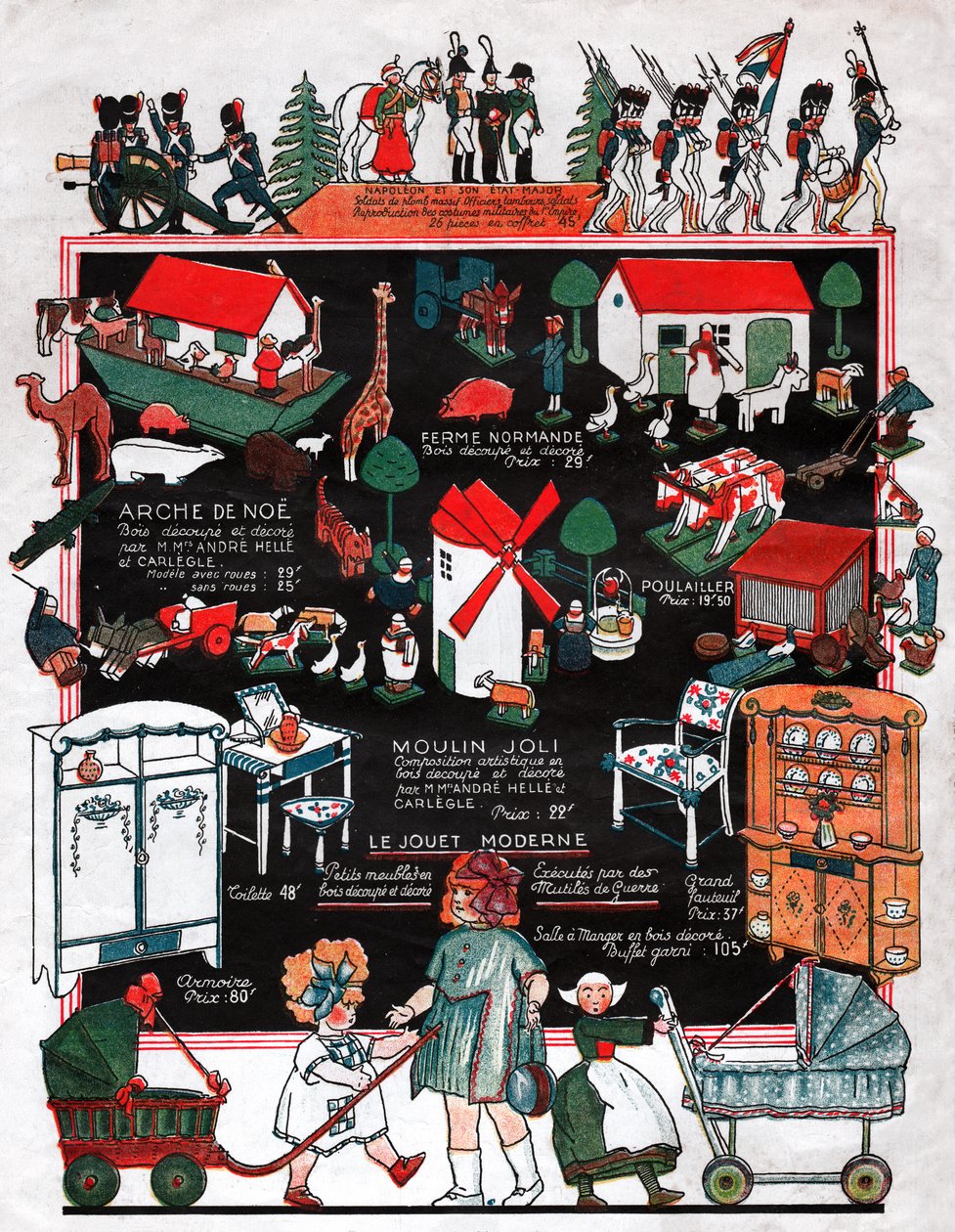Jouets de Noël. 1923 (gravure) - French School
