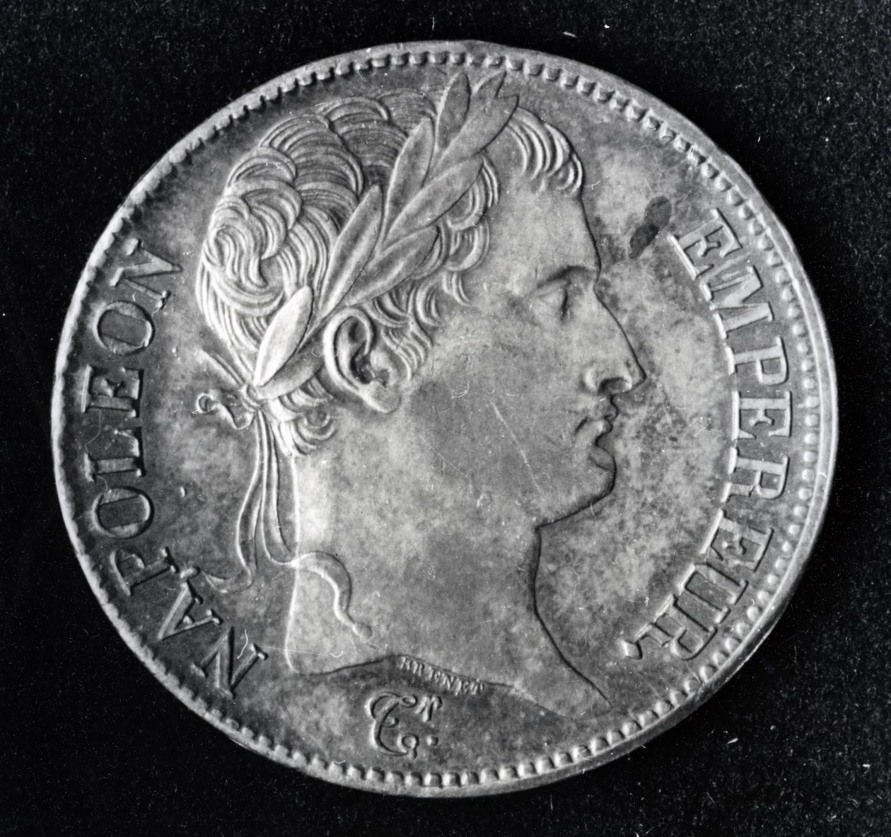 Pièce de monnaie représentant Napoléon Ier (métal) - French School