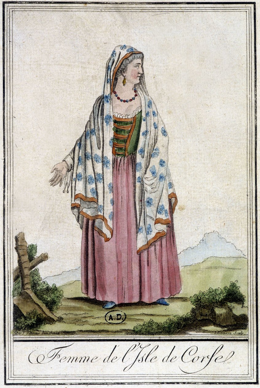 Femme corse - French School