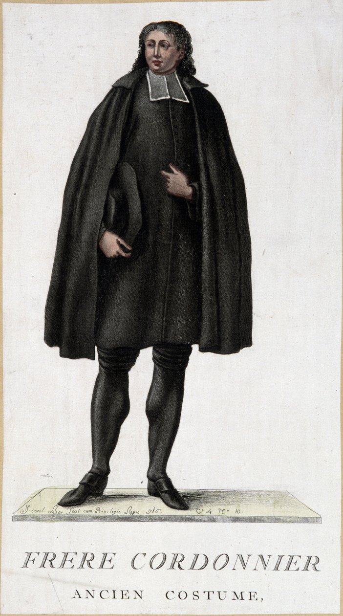 Costume de frère cordonnier, ancien costume - French School