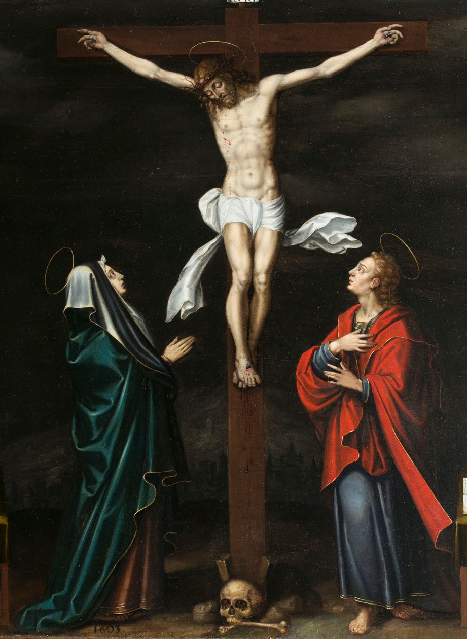 Crucifixion. Triptyque d