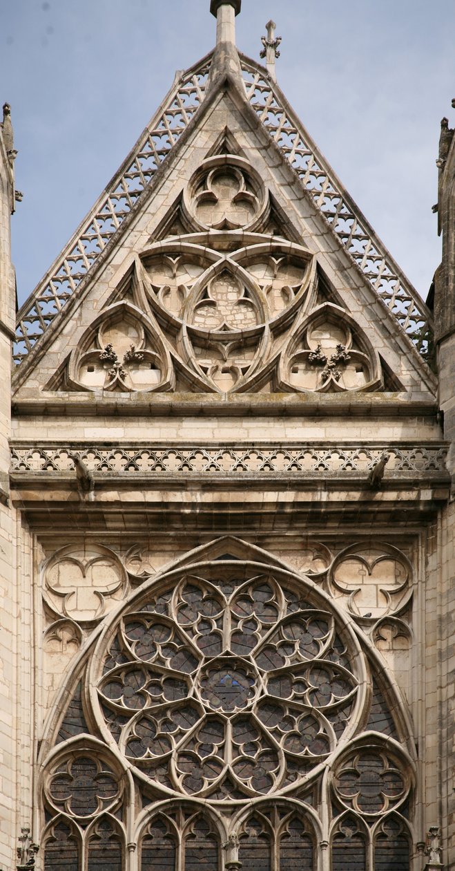 Représentant la rosace sud - French School