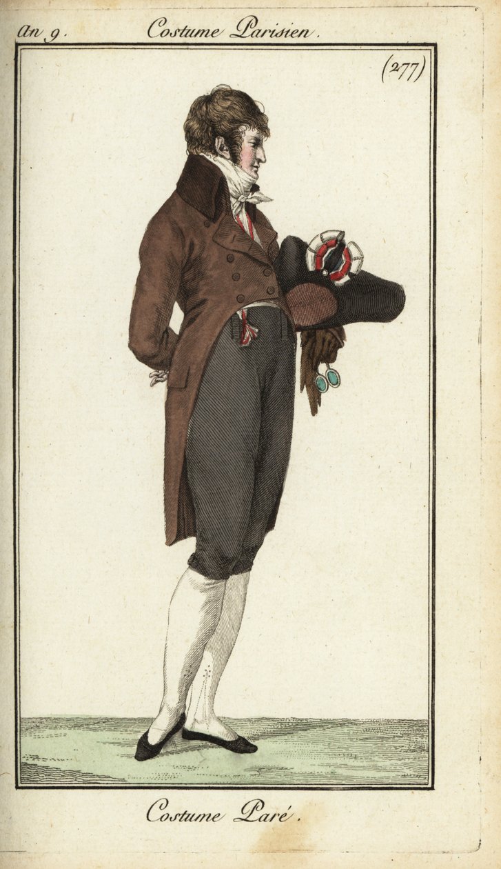 Gentleman du Directoire en tenue de gala - French School