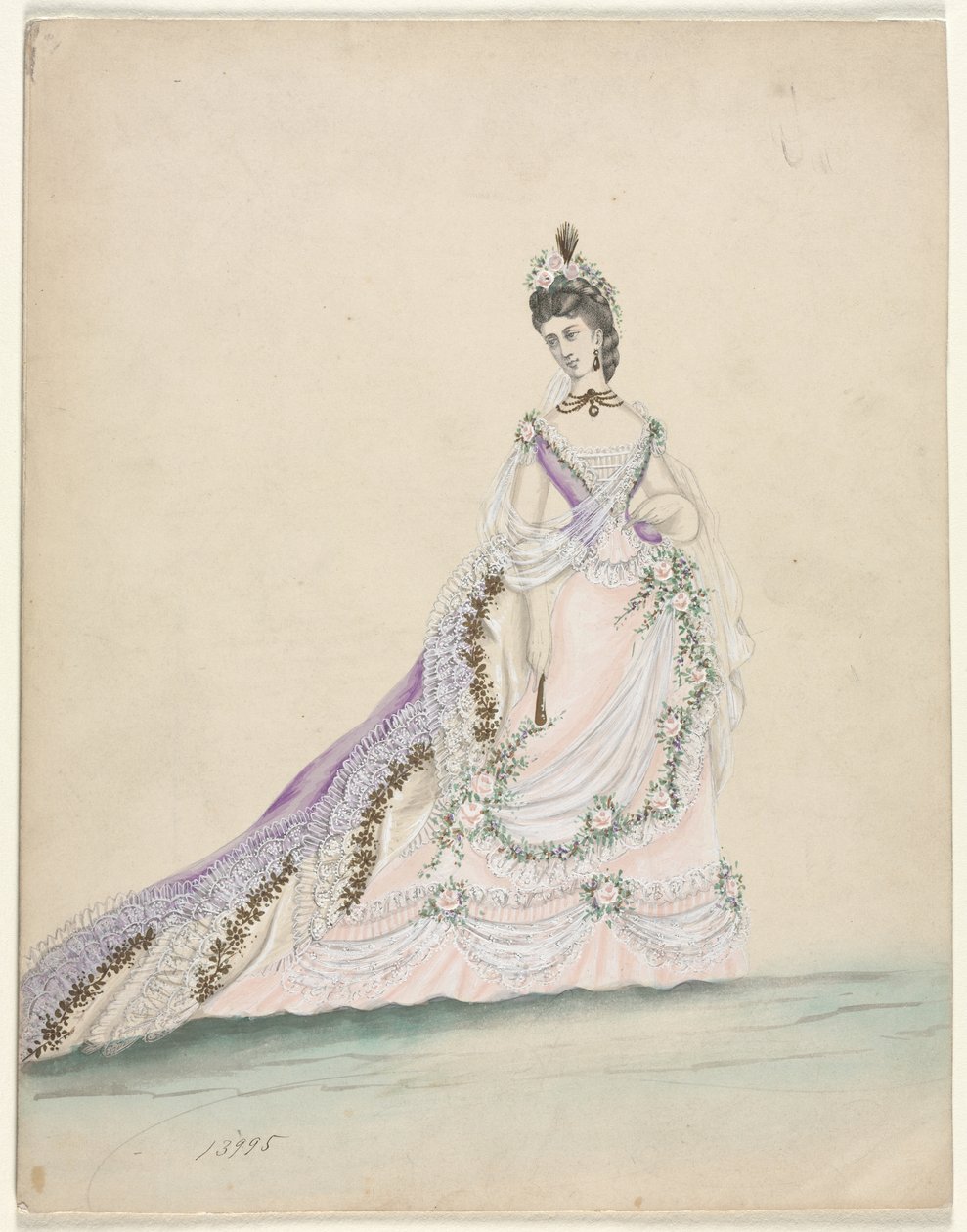 Étude de mode (conçue pour Worth) - French School