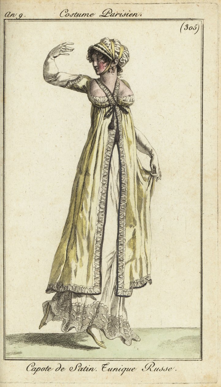 Femme à la mode dansant à un bal - French School