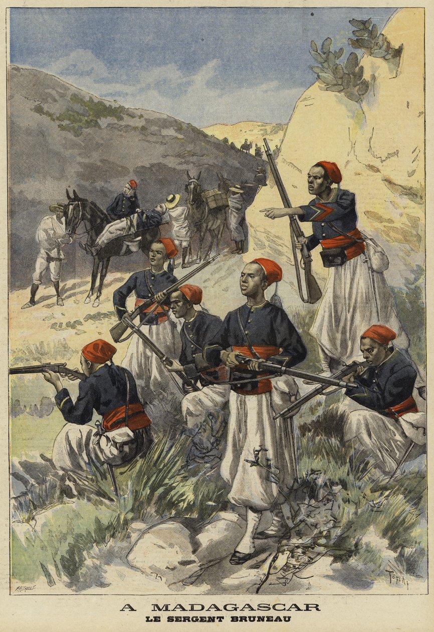 Troupes coloniales françaises à Madagascar, 1897 - French School