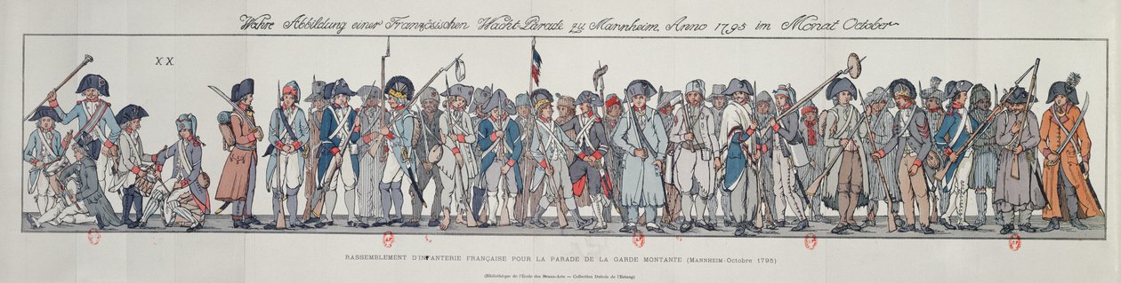 Soldats français en Allemagne, 1795 - French School