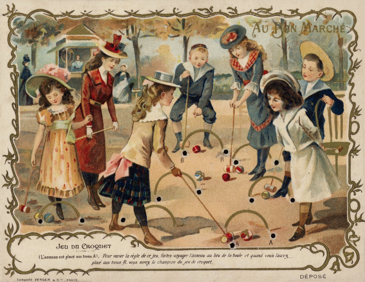 Partie de croquet - French School