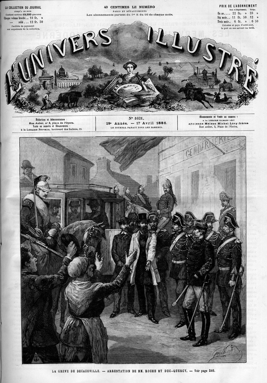 Grève générale des mineurs de Decazeville (Aveyron) - French School