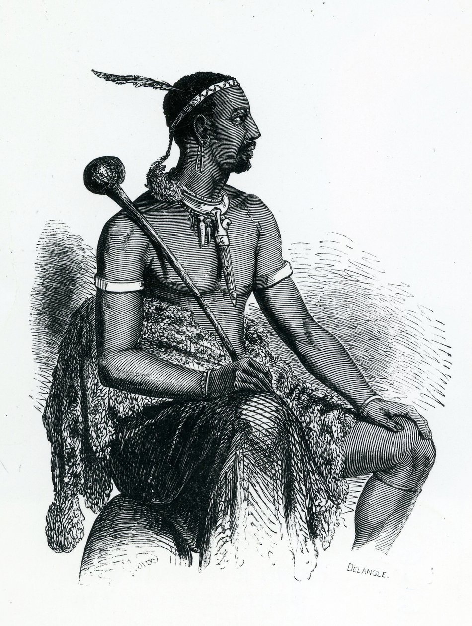 Roi Moshoeshoe Ier (c.1786-1870) 1833 - French School