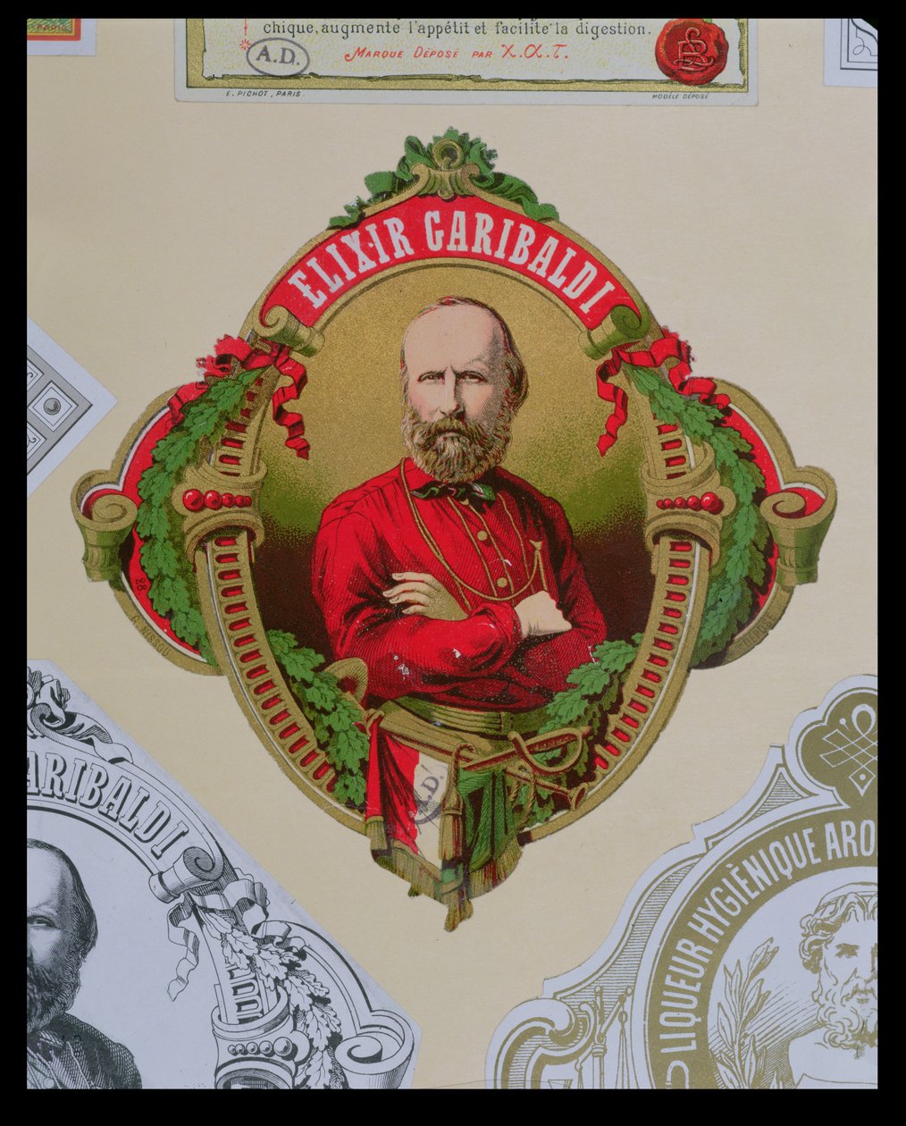Étiquette pour Elixir Garibaldi - French School