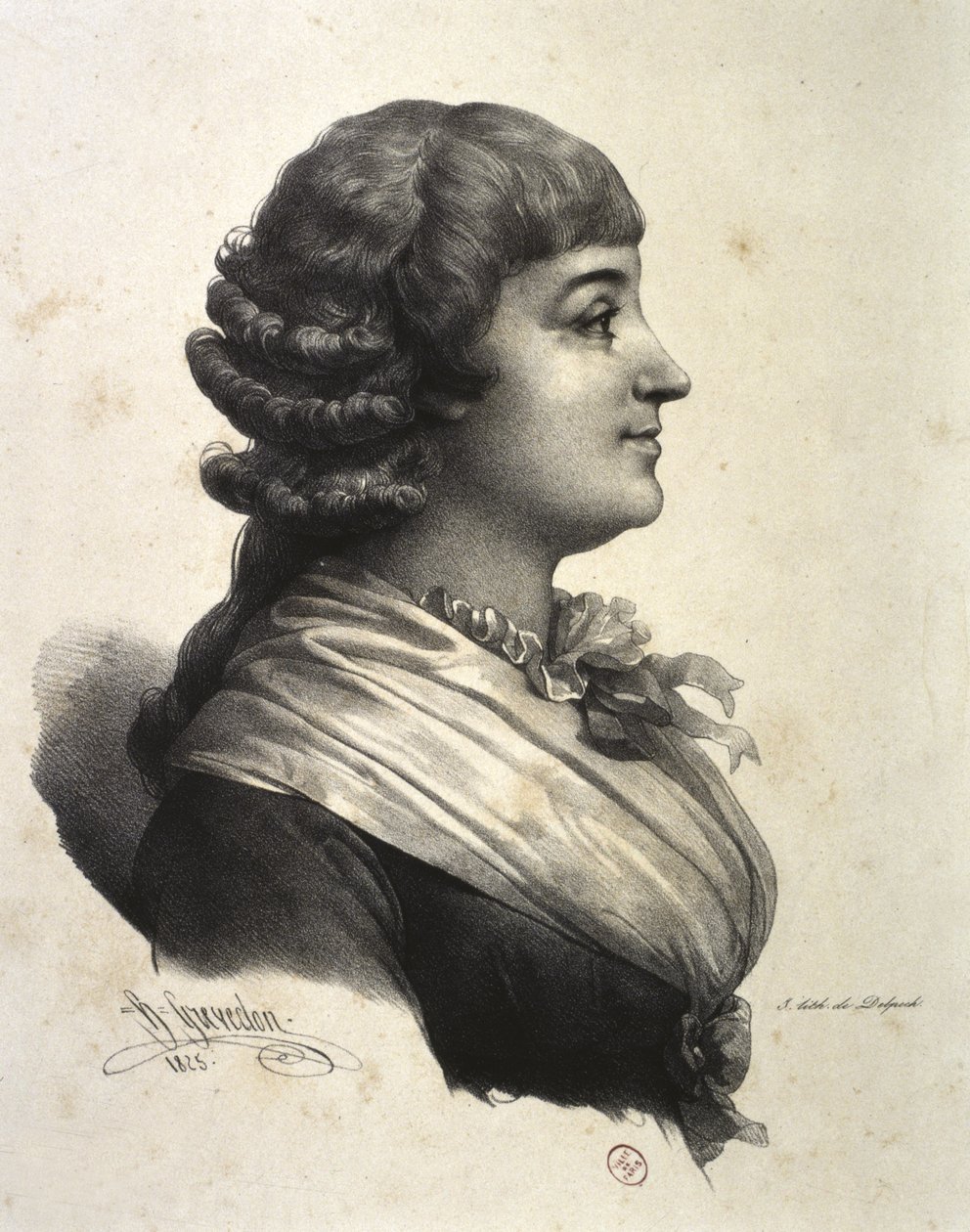 MADAME ROLAND (Marie-Jeanne Roland de la Platière) - French School