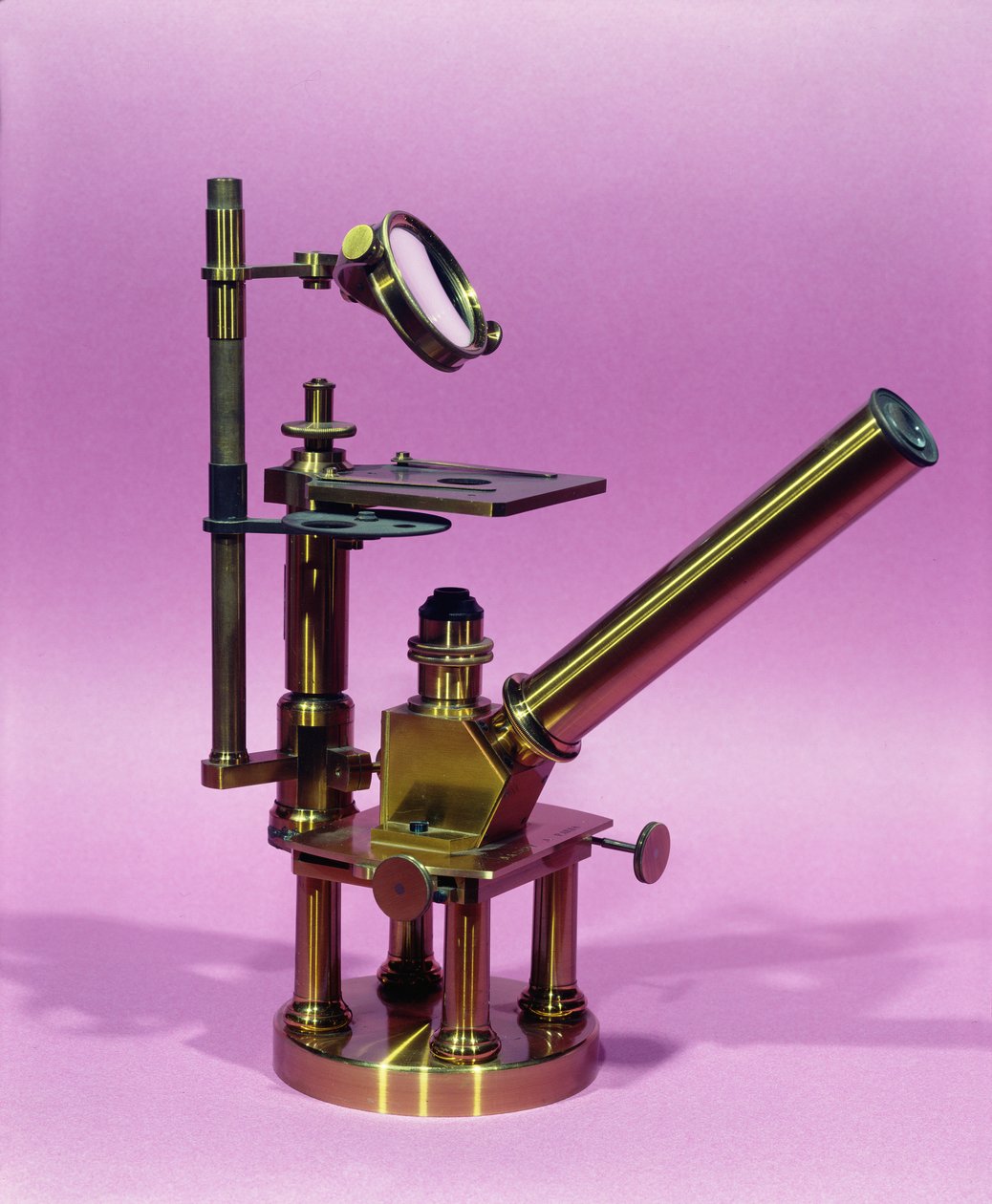 Microscope appartenant à Louis Pasteur (métal) - French School