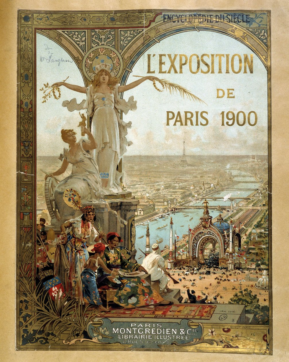 Exposition de Paris 1900 - Affiche publicitaire - French School