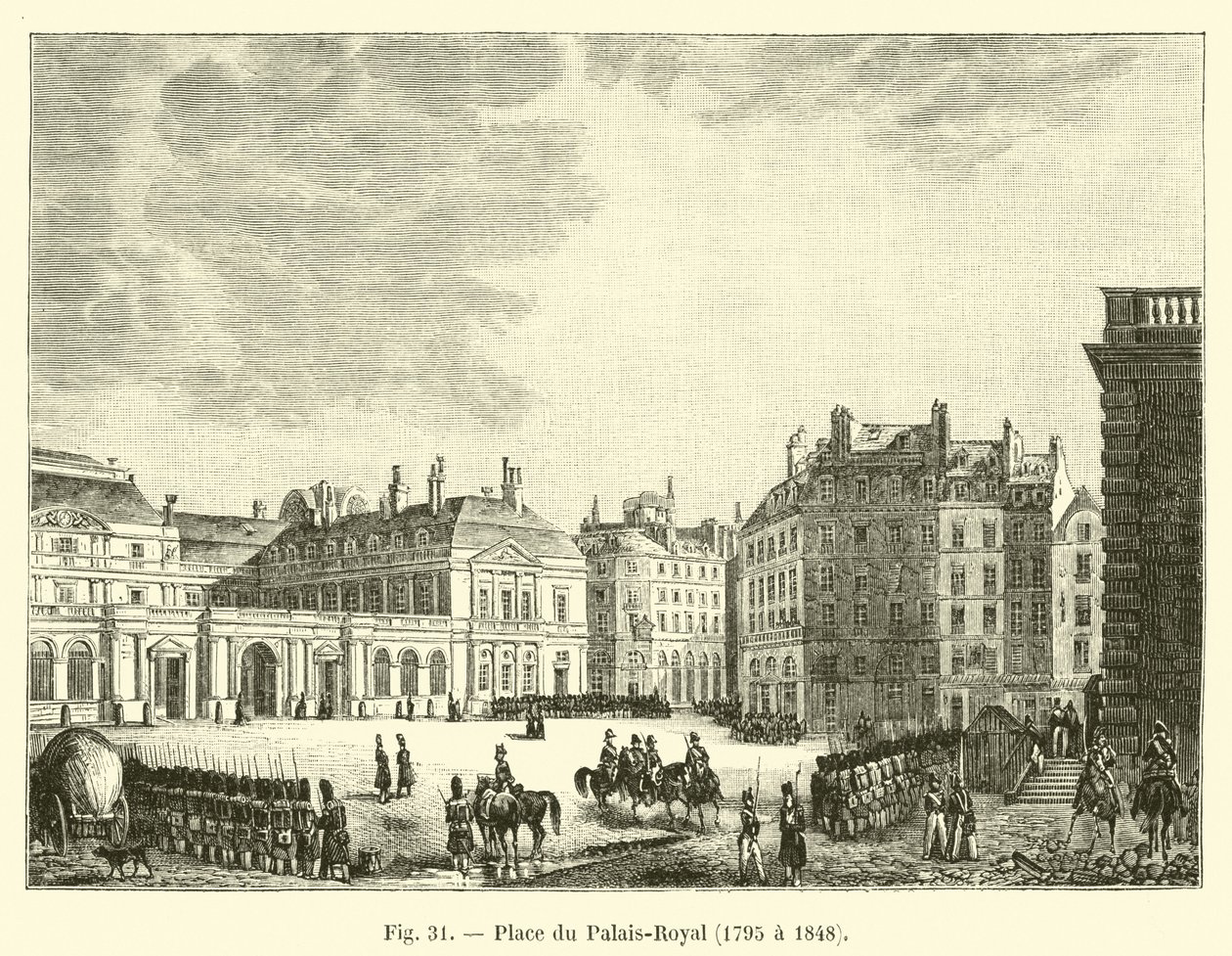 Place du Palais-Royal, 1795 à 1848 - French School