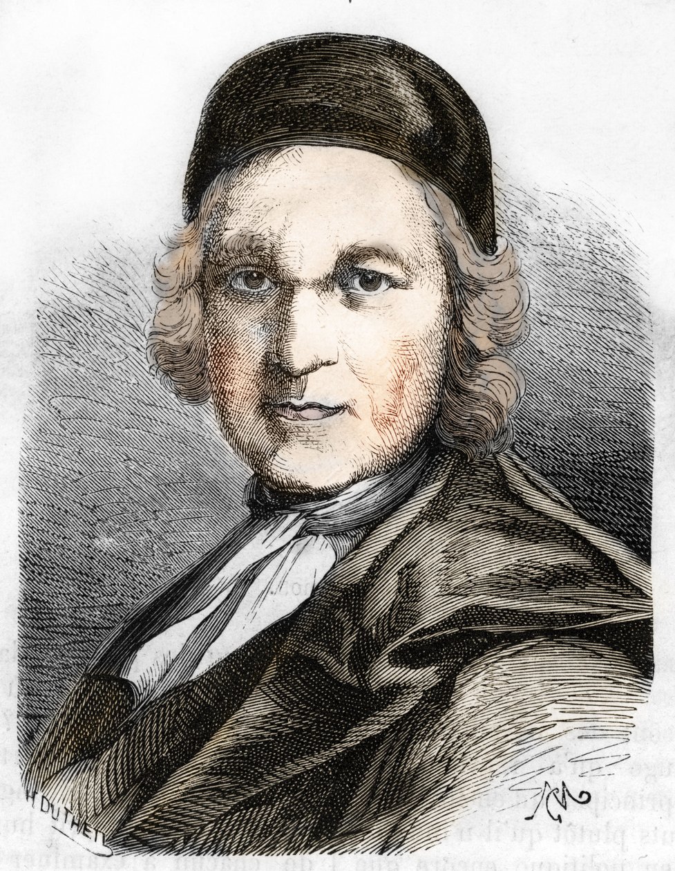 Portrait de Charles de Saint-Évremond - French School