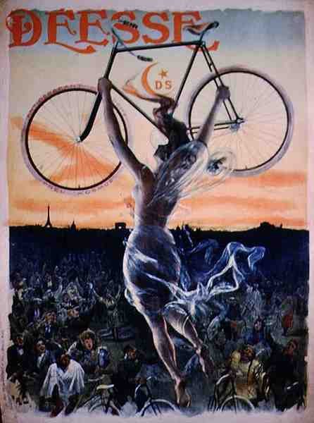 Affiche publicitaire pour les vélos 