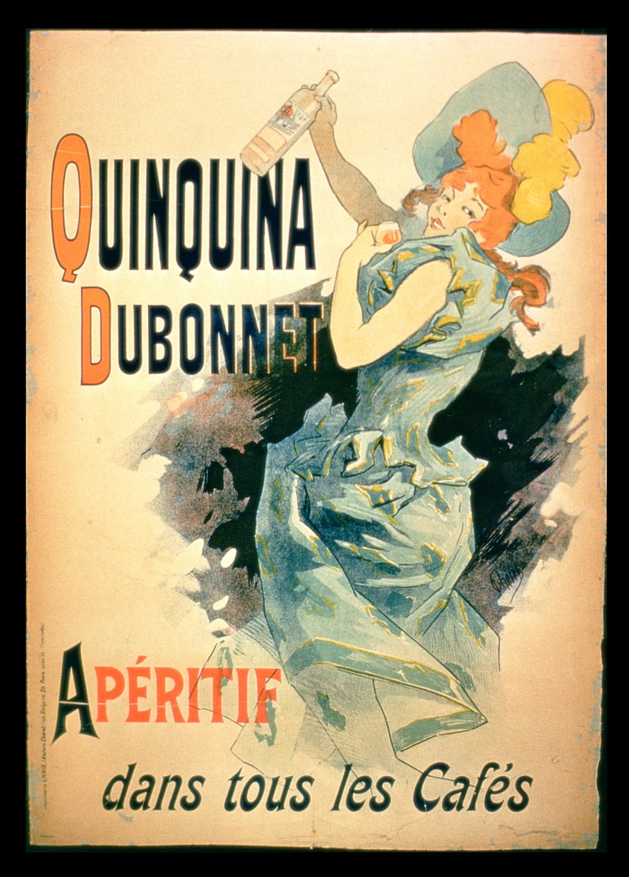 Affiche publicitaire pour Quinquina par Dubonnet - French School