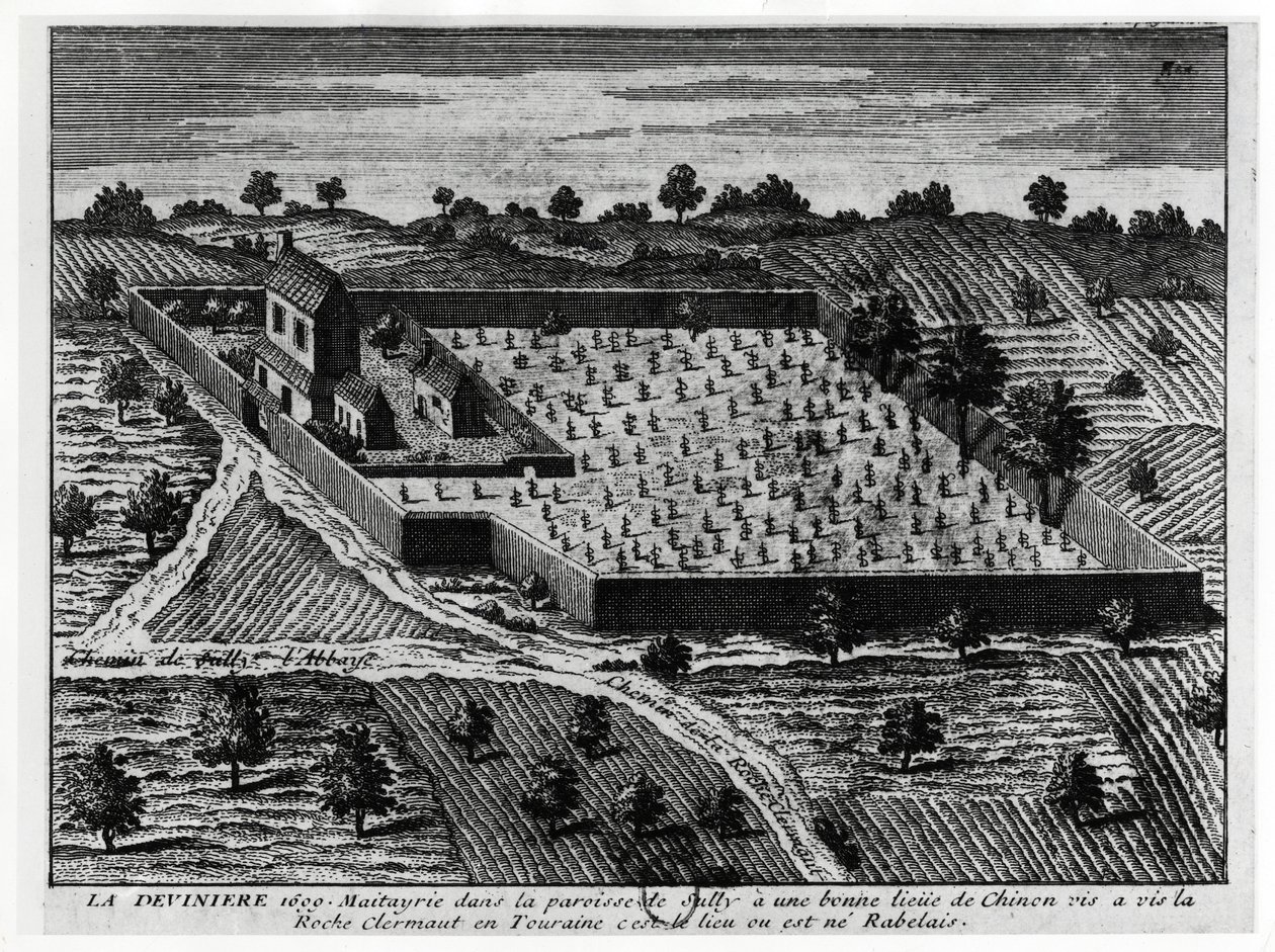 Rabelais, La Devinière : lieu de naissance de Rabelais. - French School