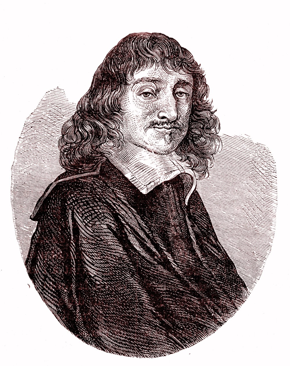 René Descartes, physicien, mathématicien, philosophe français. 1865 - French School