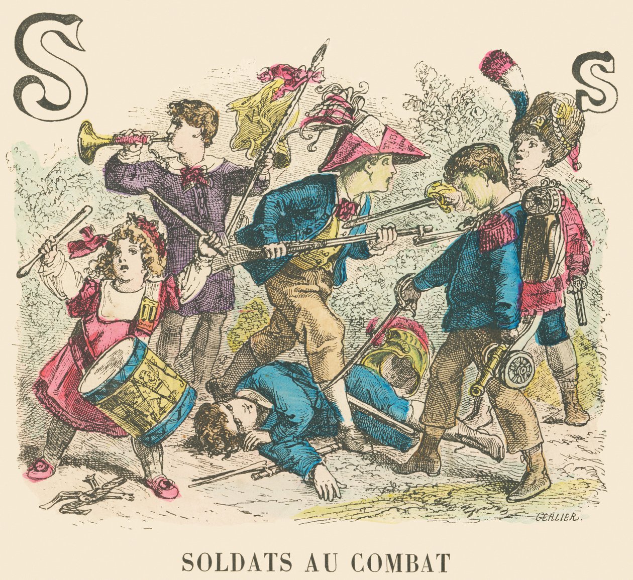 S : Soldats en combat - French School
