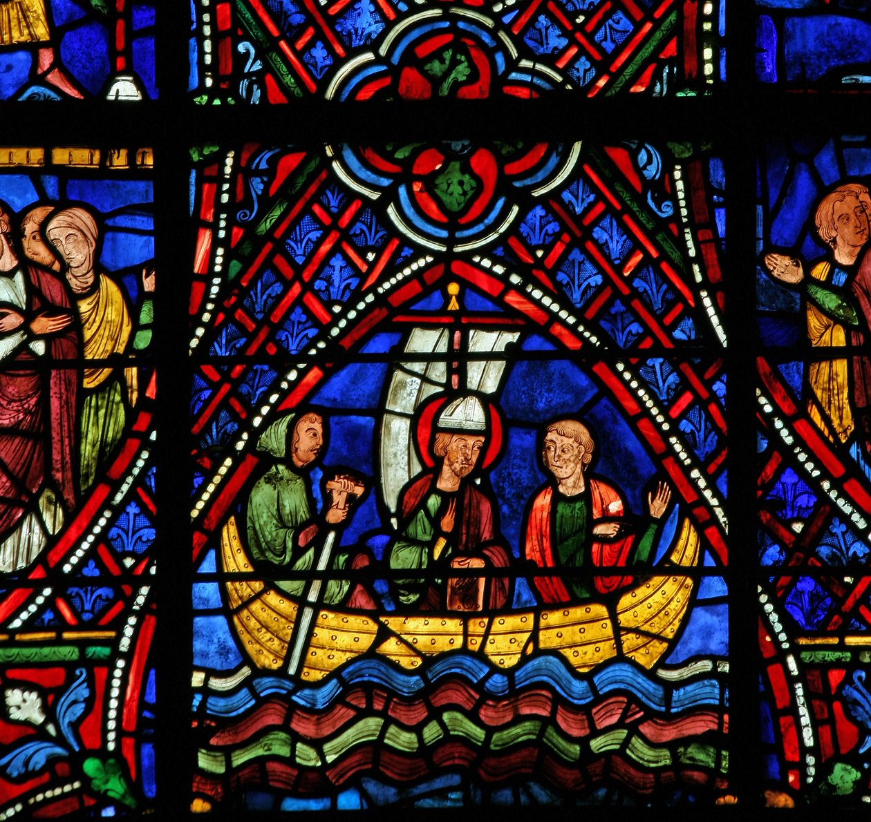 Saint Apollinaire : dans un bateau - French School