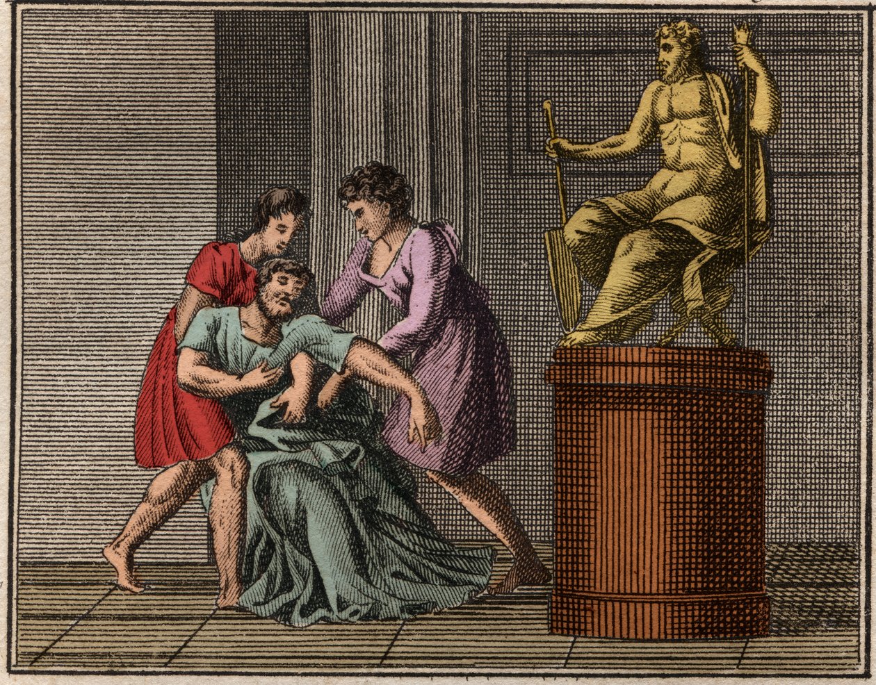 La mort de Démosthène, 384-322 av. J.-C. - French School