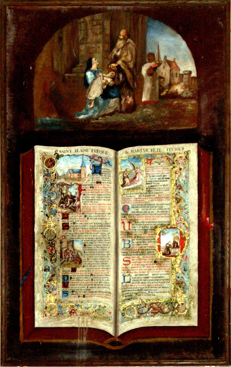 La vie de Saint Blaise - French School