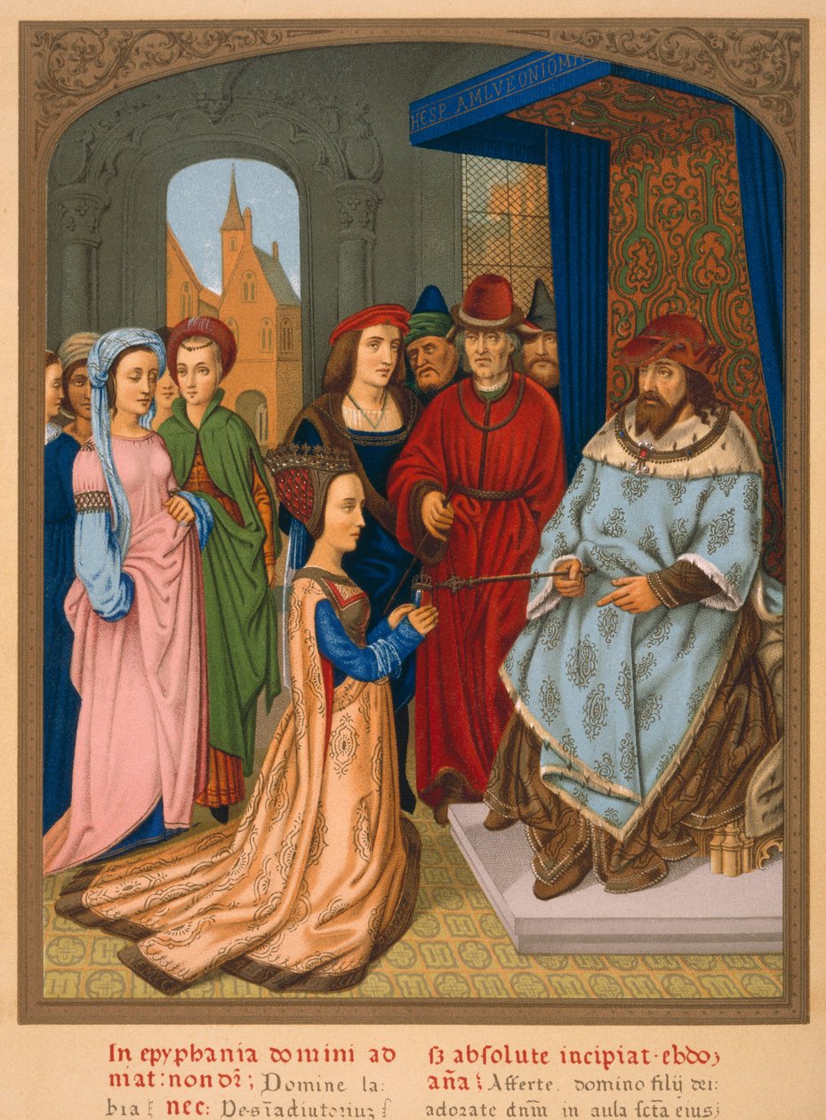 La reine de Saba devant Salomon - French School