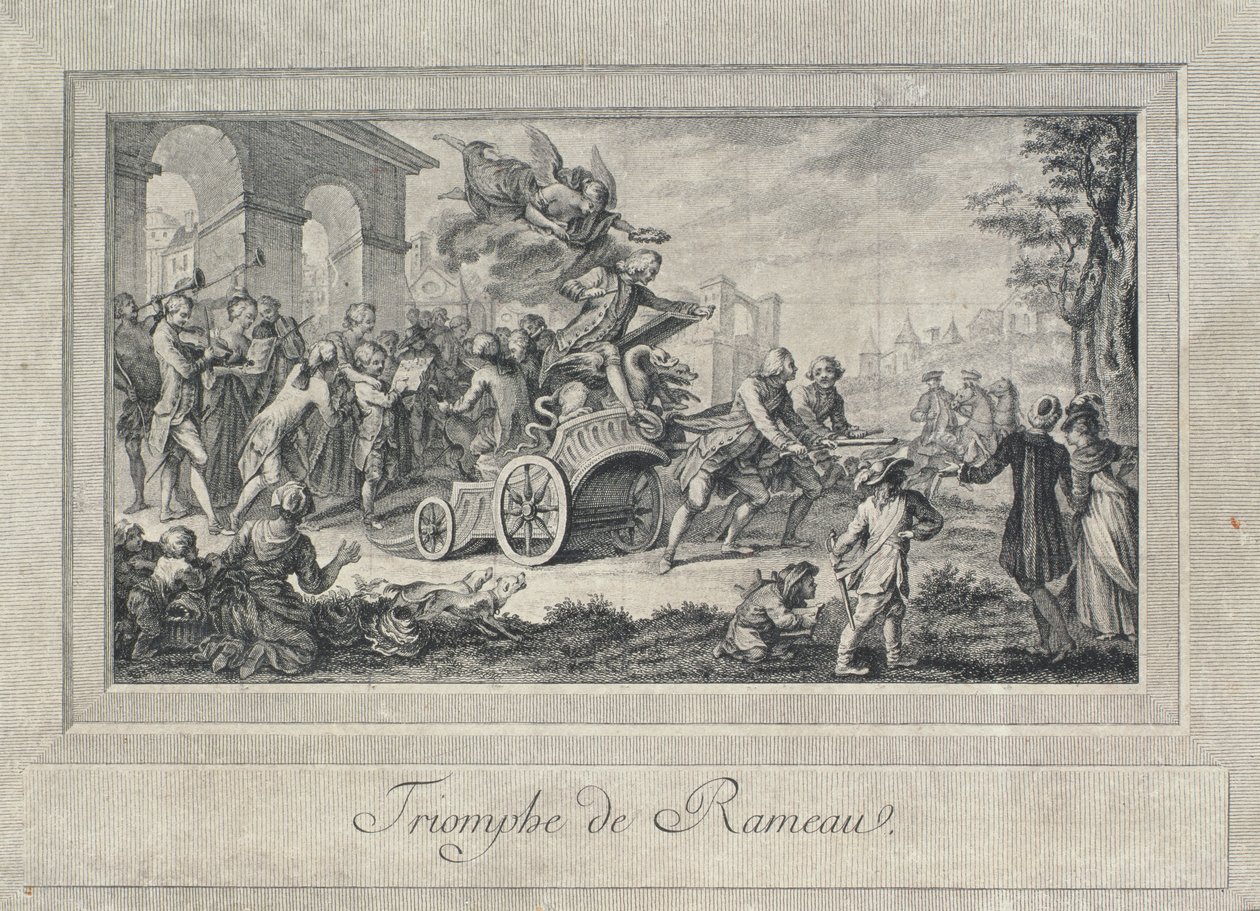 Le Triomphe de Jean Philippe Rameau (1683-1764) - French School