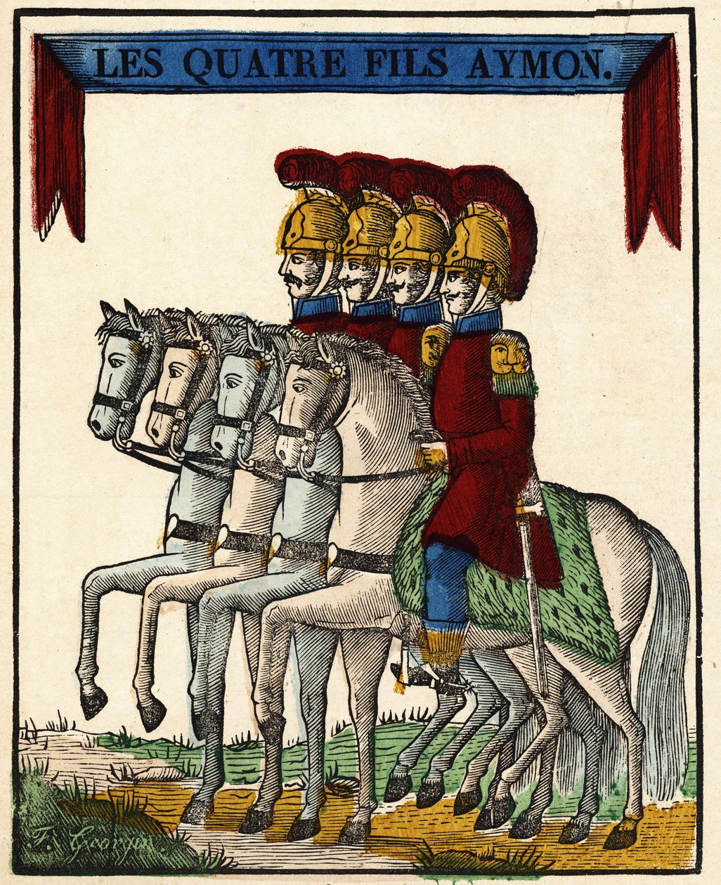 Les quatre fils Aymon - French School