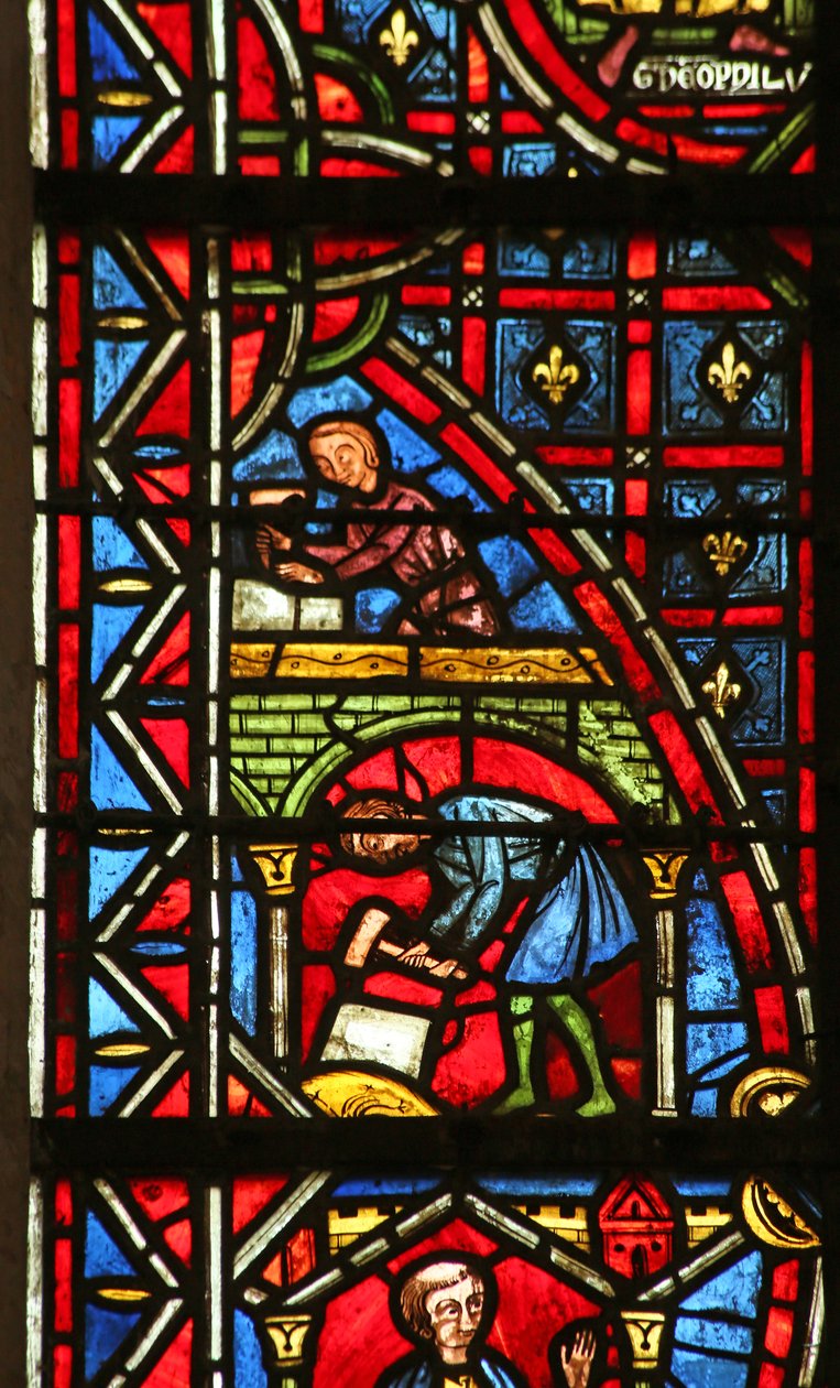 Théophile construit une église - French School