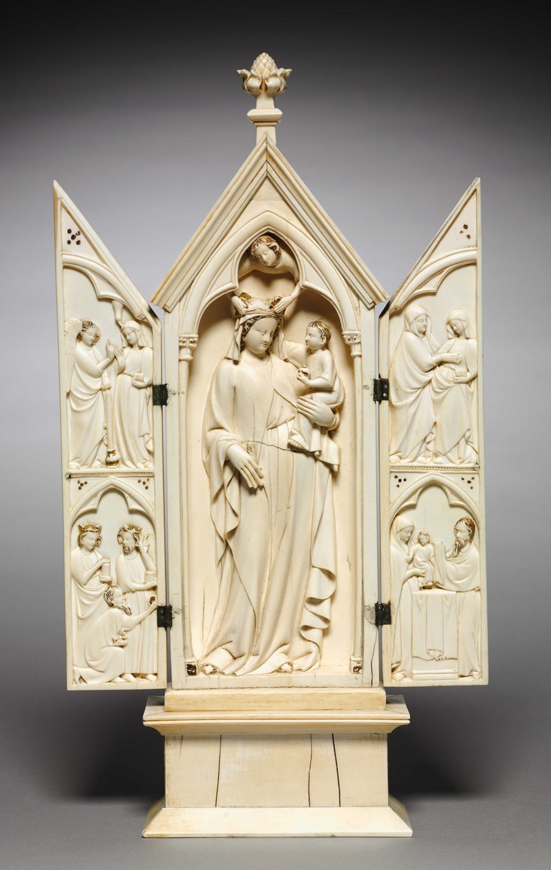 Triptyque : La Vie de la Vierge, c.1325-1350 - French School
