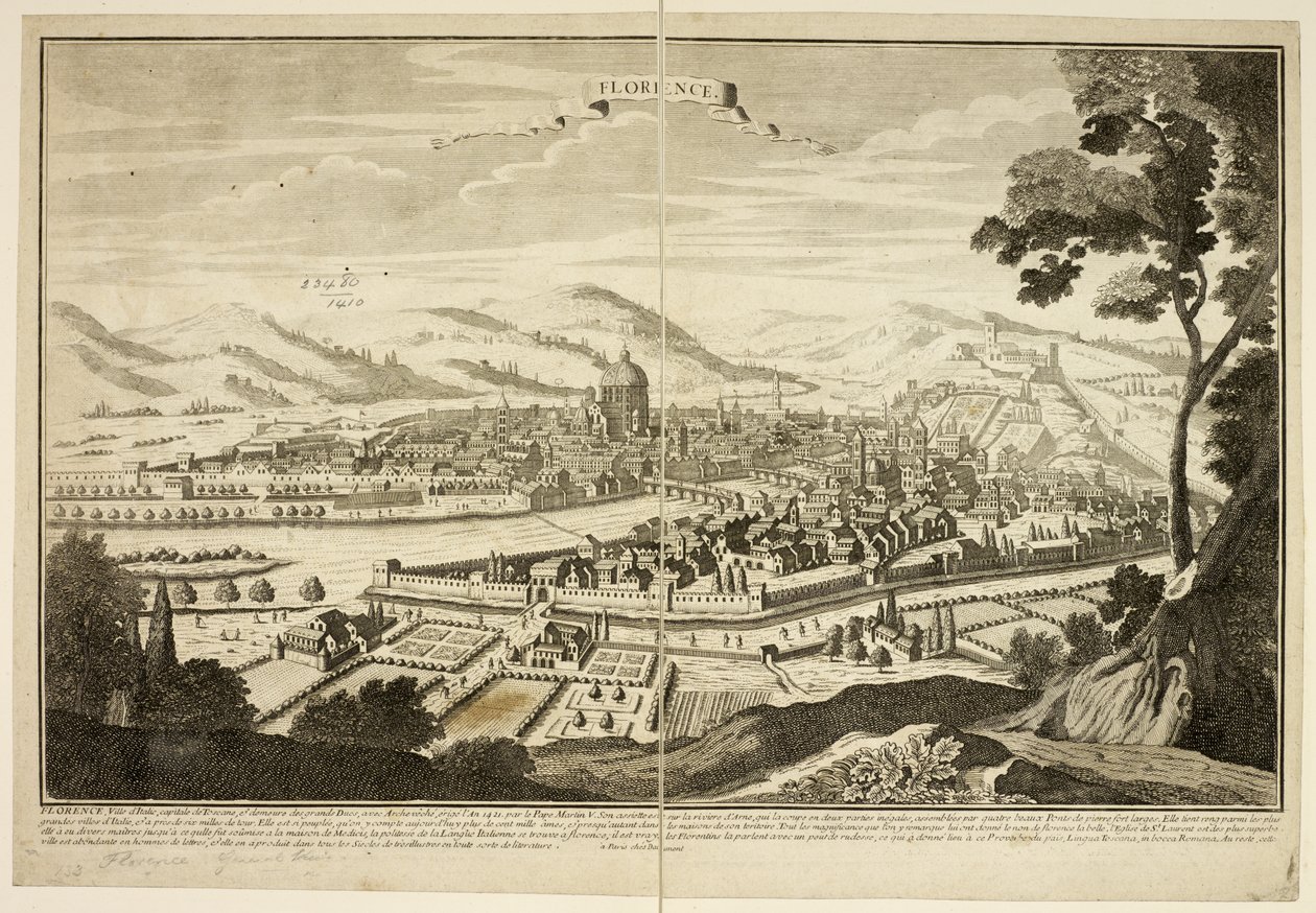 Vue de Florence - French School