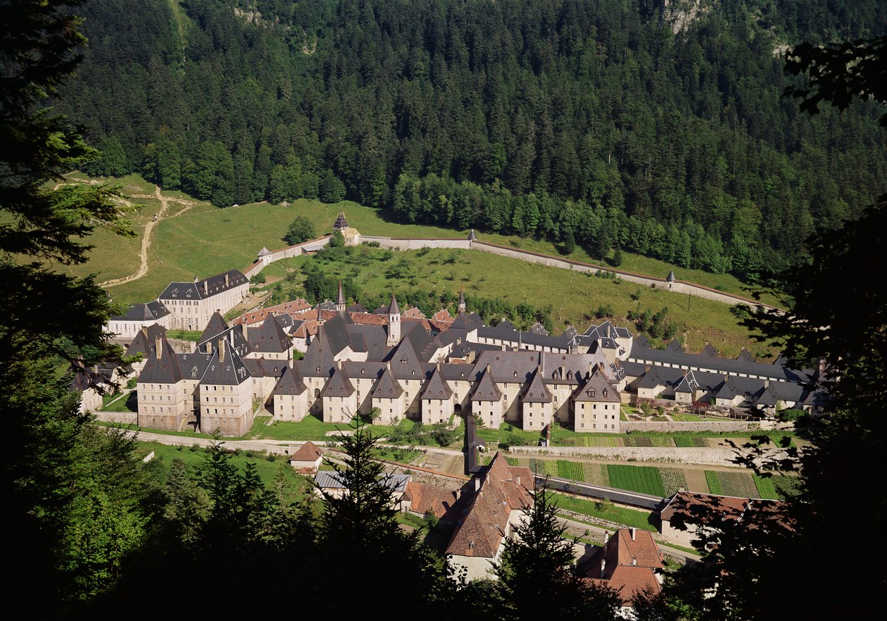 Vue du complexe monastique - French School