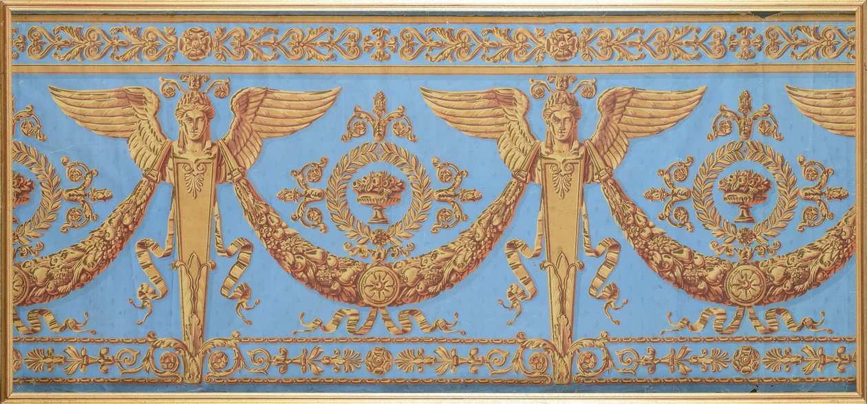 Frise de papier peint de la période du Consulat, vers 1800 - French School