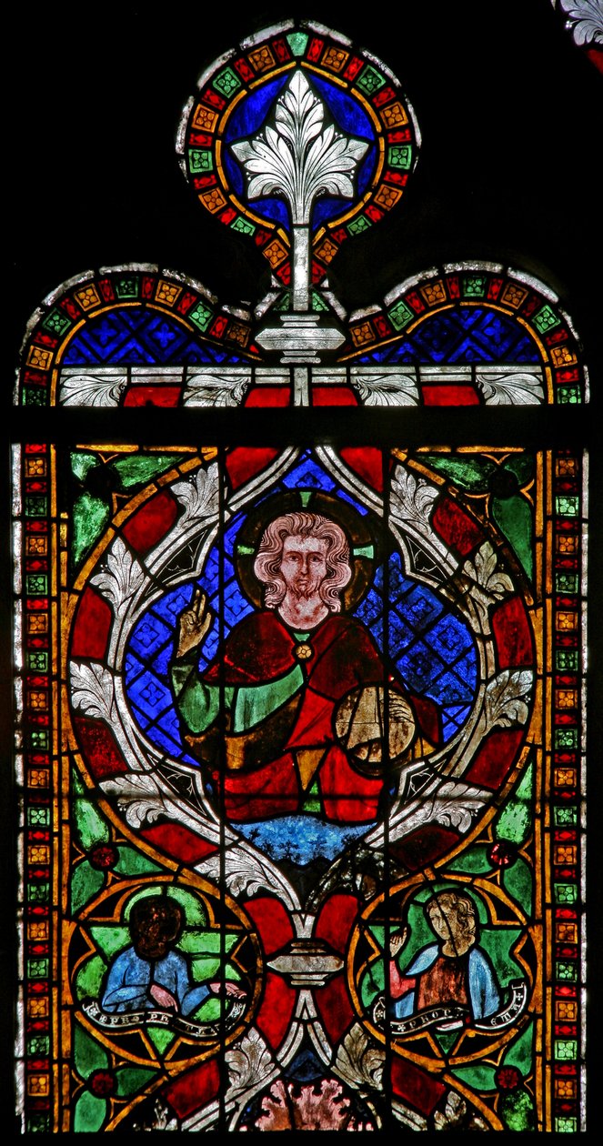 Fenêtre N-chapA représentant le Christ - French School